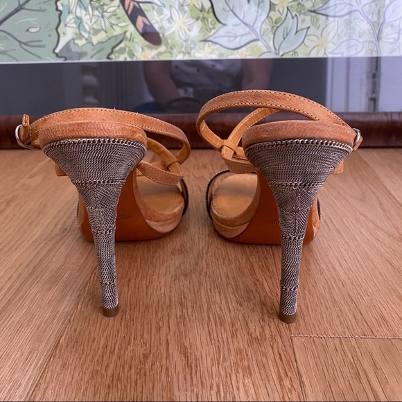 Ralph Lauren Designer Chain Heels 7.5 - Picture 8 of 12